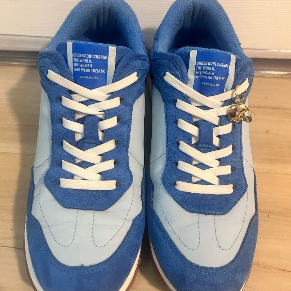 Anne Klein Sky and Royal Blue Sneakers